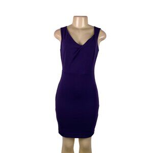 White House Black Market Womens Purple Sleeveless Fit Dress Size 0P